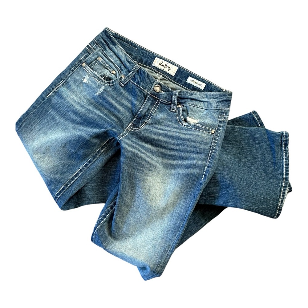 1019 Daytrip Virgo Low Rise Bootcut Jeans Size 26 Long - Picture 2 of 13